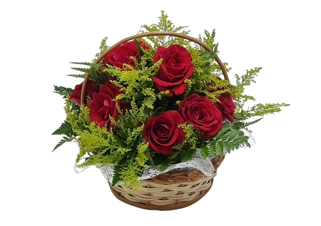 Cesta com Rosas