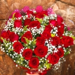 Buquê de Rosas Vermelhas ou Coloridas com 24 unds.
