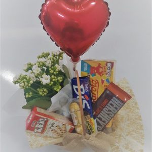 Cesta de Chocolate com Balão