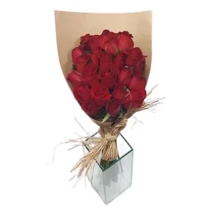 Buquê de Rosas Rústico