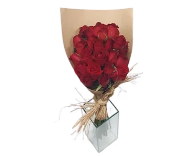 Buquê de Rosas Rústico