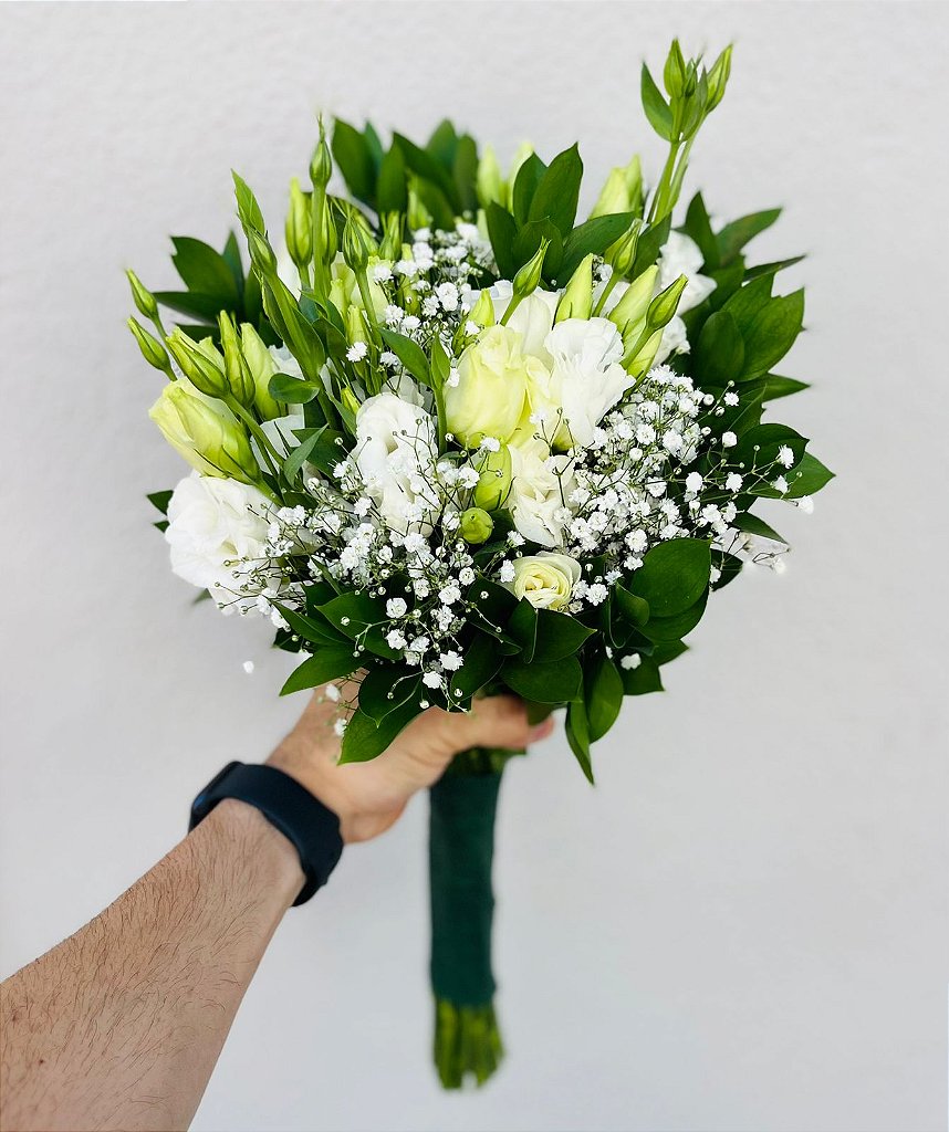 Buquê de Noiva Com Lisianthus