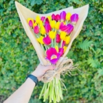 Buquê de Tulipas Coloridas