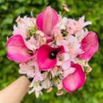 Buquê de Noiva com Calas Rosas