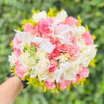 Buquê de Noiva Rosa e Branco