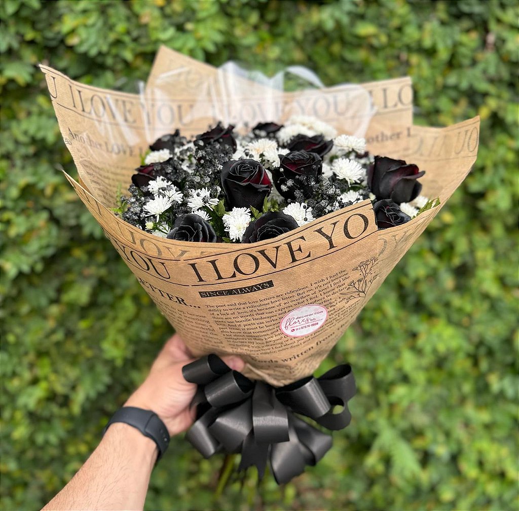 Buquê de Rosas Negras