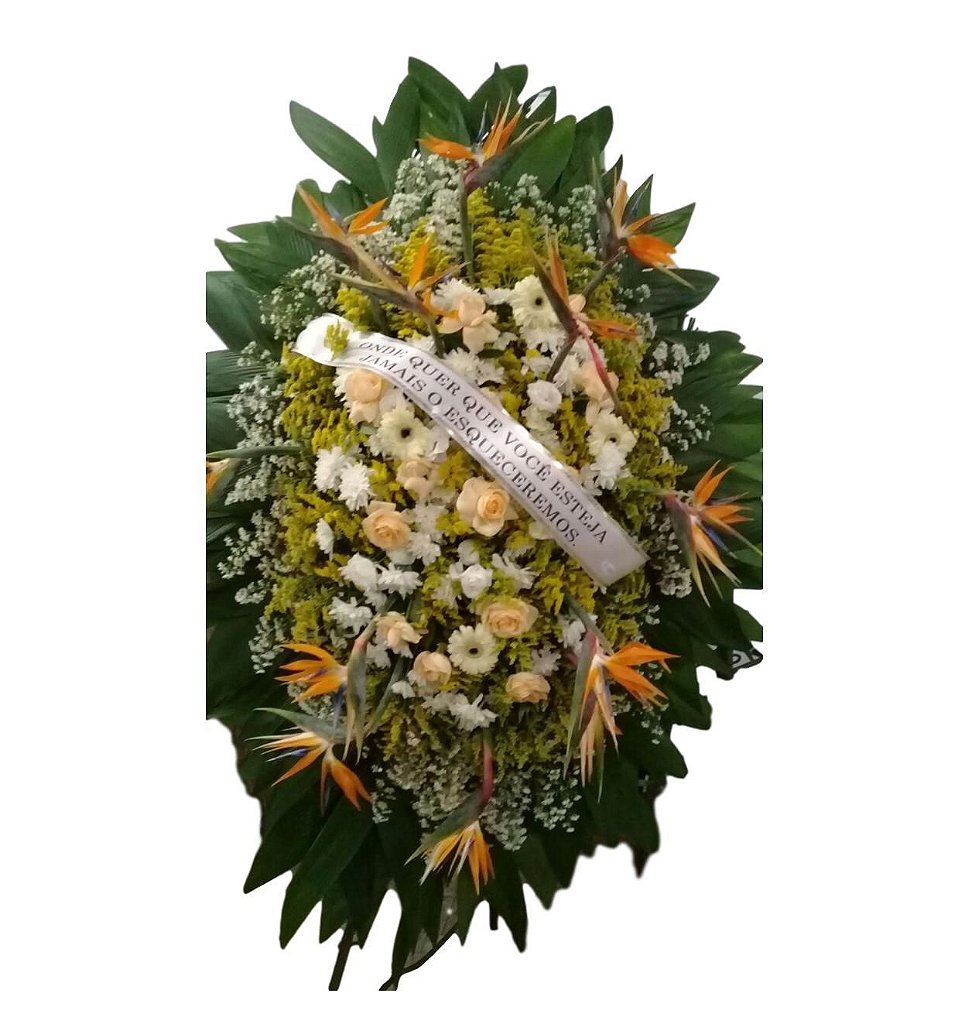 Coroa de Flores Com Strelícias