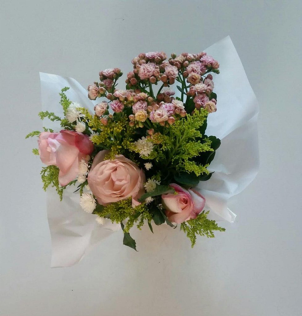 Vaso de Kalandiva e Rosas Harmonia