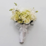 Buquê de Noiva com Orquídea Hortênsia e Rosas